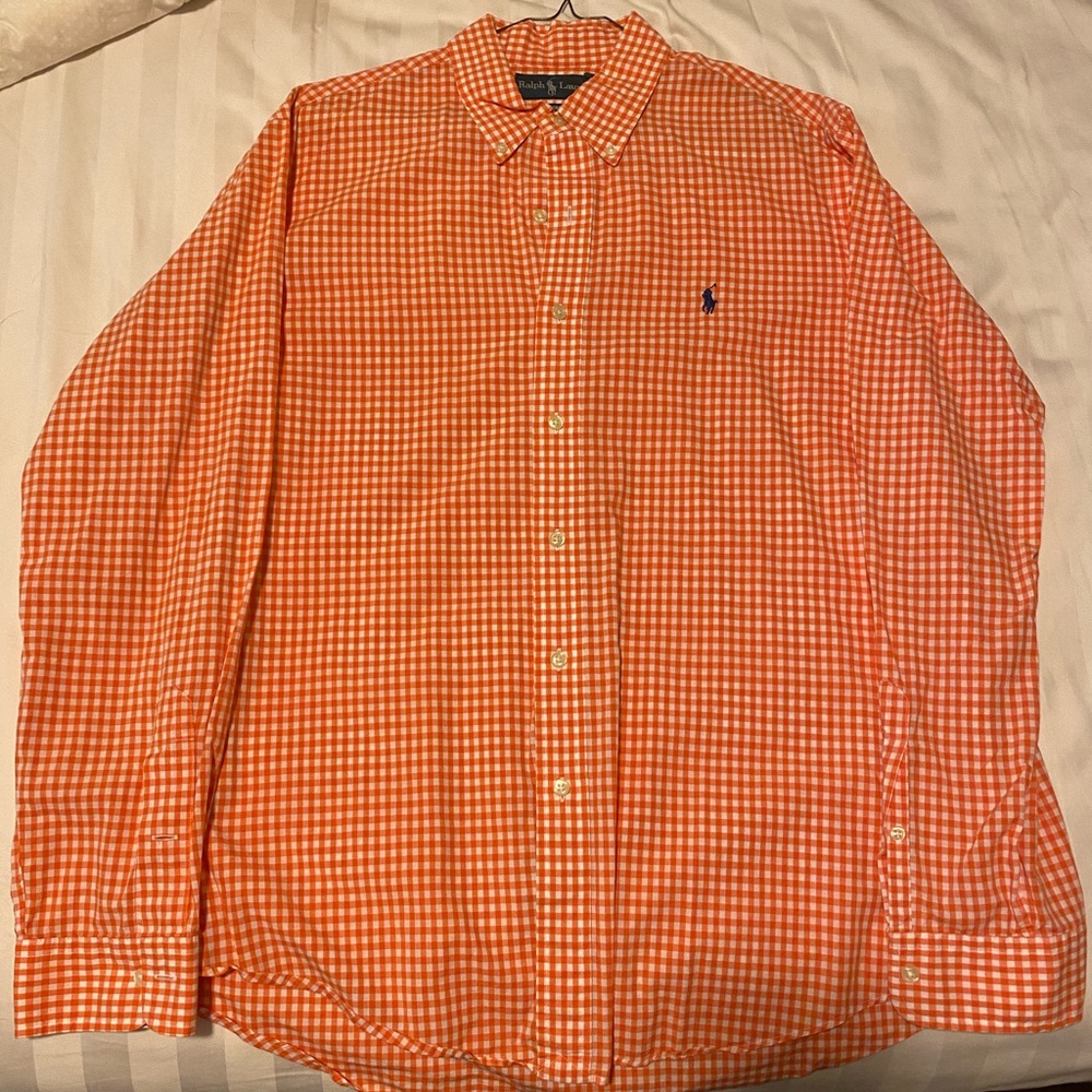 Ralph Lauren Buffon Down (Orange Gingham)
